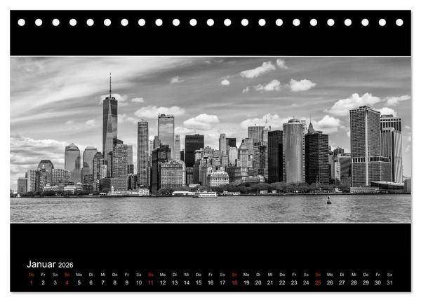 Produktbild: NEW YORK CITY H&ouml;hepunkte im Panoramaformat (Tischkalender 2026 DIN A5 quer), CALVENDO Monatskalender