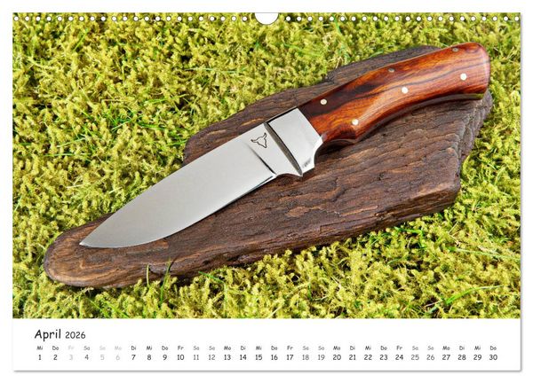 Produktbild: Handgefertigte Jagdmesser (Wandkalender 2026 DIN A3 quer), CALVENDO Monatskalender