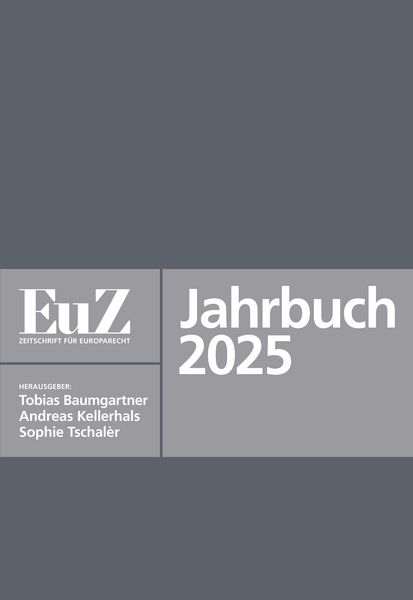 Produktbild: EuZ - Zeitschrift f&uuml;r Europarecht - Jahrbuch 2025