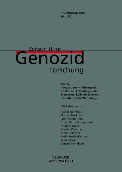 Zeitschrift für Genozidforschung. 17. Jg. 2019 Heft 1/2, Taschenbuch von , Velbrück, 978-3-95832-187-8