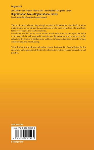 Produktbild: Digitalization Across Organizational Levels