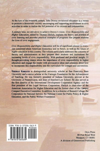 Produktbild: Civic Responsibility and Higher Education