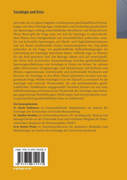 Produktbild: Soziologie und Krise