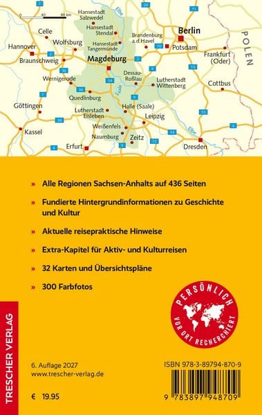 Produktbild: TRESCHER Reisef&uuml;hrer Sachsen-Anhalt