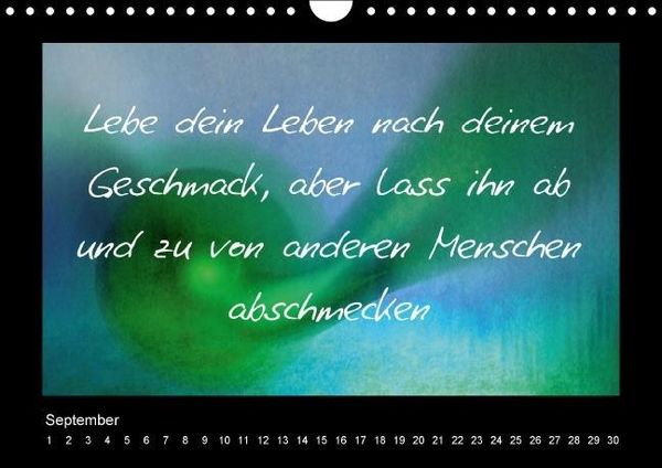 Produktbild: Monatsspr&uuml;che (Wandkalender immerw&auml;hrend DIN A4 quer)