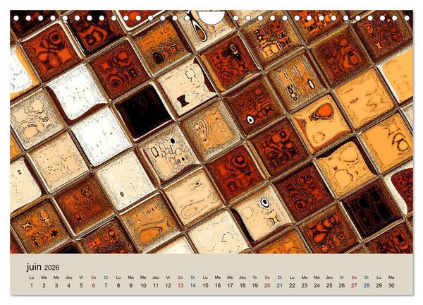 Produktbild: Art nuances de brun (Calendrier mural 2026 DIN A4 vertical), CALVENDO calendrier mensuel