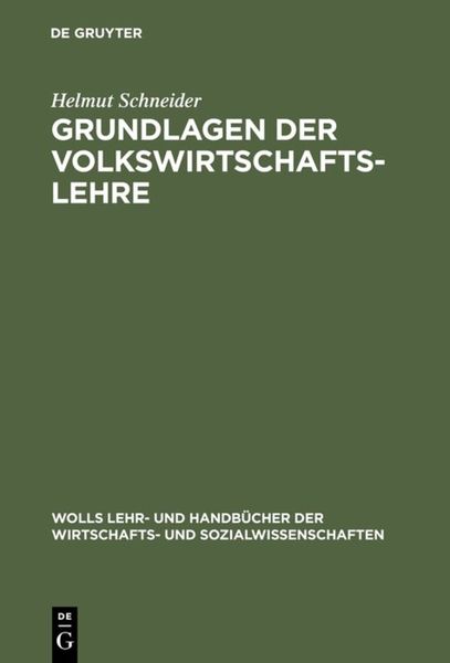 Produktbild: Grundlagen der Volkswirtschaftslehre