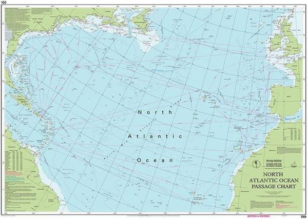 Produktbild: Chart 100 North Atlantic Ocean, Imray Passage Chart