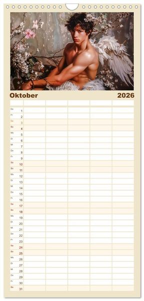 Produktbild: Familienplaner 2026 - G&ouml;tter in Menschengestalt mit 5 Spalten (Wandkalender, 21 x 45 cm) CALVENDO