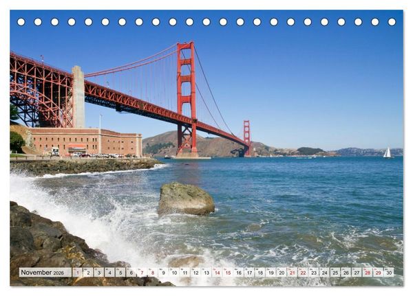 Produktbild: St&auml;dte der USA - Metropolen und Momente (Tischkalender 2026 DIN A5 quer), CALVENDO Monatskalender