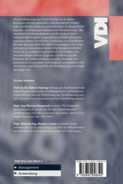 Produktbild: Zertifizierung nach DIN EN ISO 9000