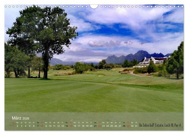 Produktbild: Golfpl&auml;tze Kapstadt - Cape Winelands und Overberg (Wandkalender 2026 DIN A3 quer), CALVENDO Monatskalender