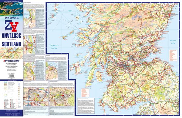 Produktbild: Scotland A-Z Visitors Map