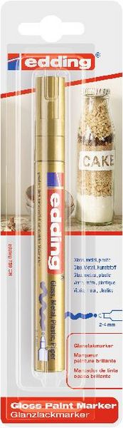 Produktbild: edding Glanzlackmarker 750 gold 2-4mm