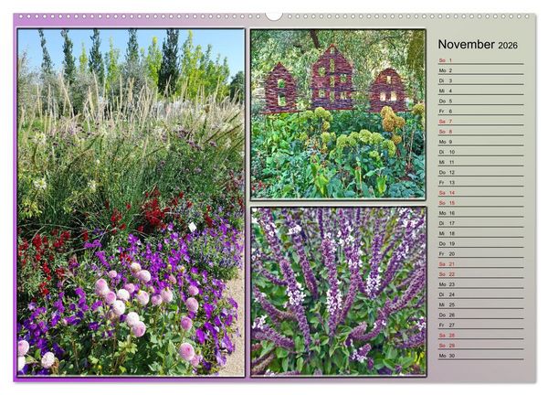 Produktbild: Bl&uuml;hende Gartenparks in Mannheim (hochwertiger Premium Wandkalender 2026 DIN A2 quer), Kunstdruck in Hochglanz