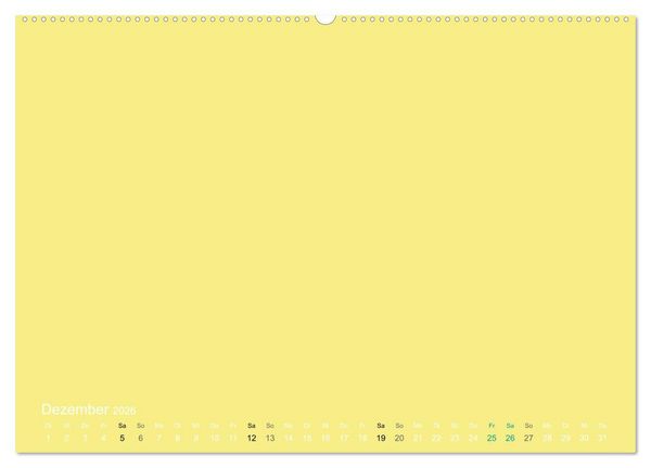 Produktbild: Bastelkalender - Gelb (Wandkalender 2026 DIN A2 quer), CALVENDO Monatskalender