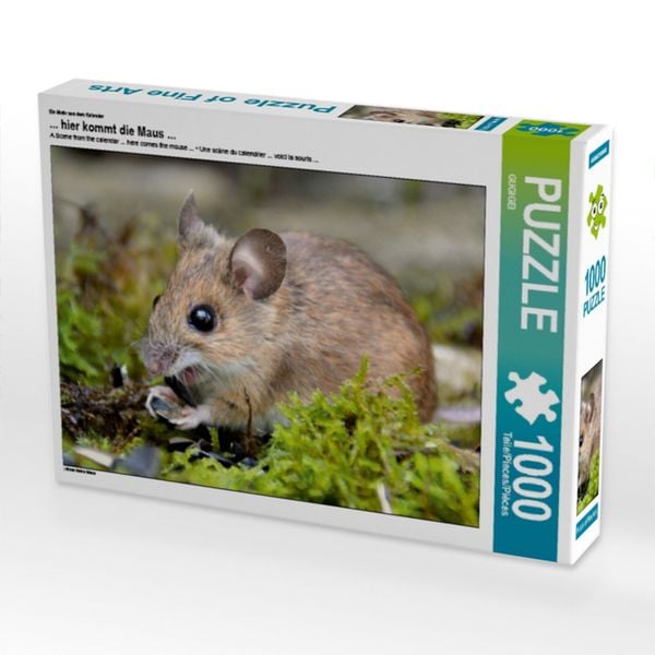 Produktbild: CALVENDO Puzzle Ein Motiv aus dem Kalender ... hier kommt die Maus ... | 1000 Teile Lege-Gr&ouml;&szlig;e 64x48cm Foto-Puzzle f&uuml;r gl&uuml;ckliche Stunden