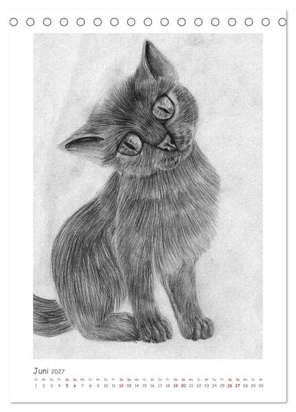 Produktbild: Die Sprache der Augen: Die Seele von Hund und Katze in handgemalten Portr&auml;ts (Tischkalender 2027 DIN A5 hoch), CALVENDO Monatskalender