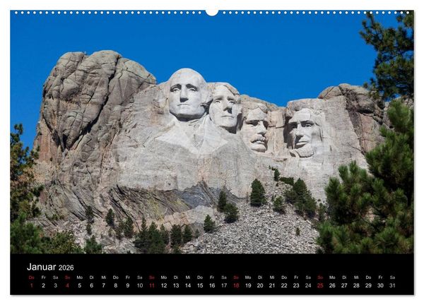 Produktbild: Wyoming & South Dakota (Wandkalender 2026 DIN A2 quer), CALVENDO Monatskalender