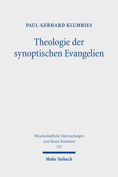 Produktbild: Theologie der synoptischen Evangelien