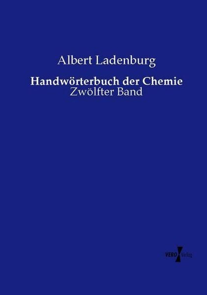 Produktbild: Handw&ouml;rterbuch der Chemie
