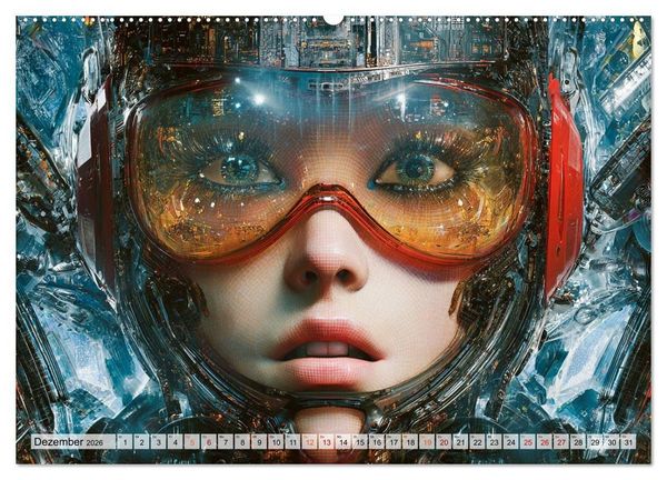 Produktbild: Fantasie Welten - Science Fiction (Wandkalender 2026 DIN A2 quer), CALVENDO Monatskalender