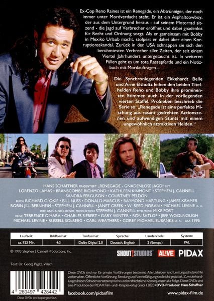 Renegade - Gnadenlose Jagd, Staffel 4 / Weitere 22 Folgen der Kultserie (Pidax Serien-Klassiker) [4 DVDs]