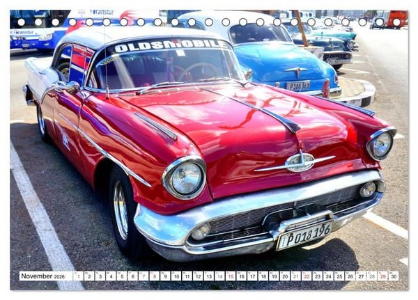 Produktbild: Golden Rocket 88 - Oldsmobile 1957 in Kuba (Tischkalender 2026 DIN A5 quer), CALVENDO Monatskalender