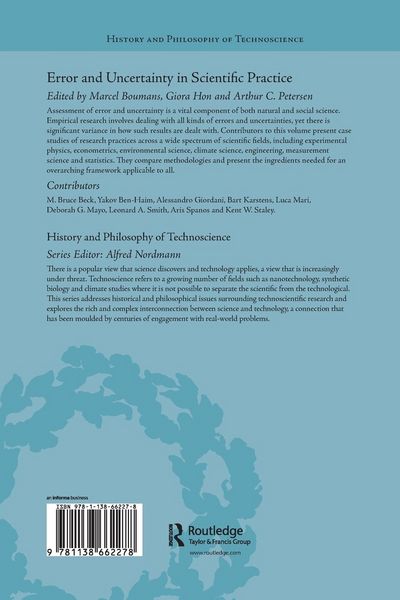 Produktbild: Error and Uncertainty in Scientific Practice