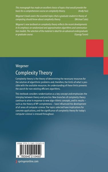 Produktbild: Complexity Theory