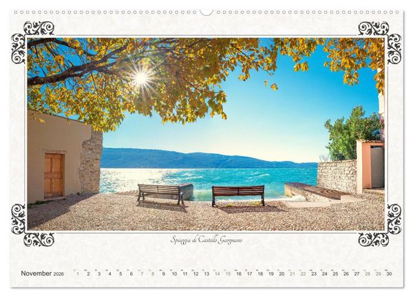 Produktbild: Gardasee - Idylle am Lago 2026 (hochwertiger Premium Wandkalender 2026 DIN A2 quer), Kunstdruck in Hochglanz