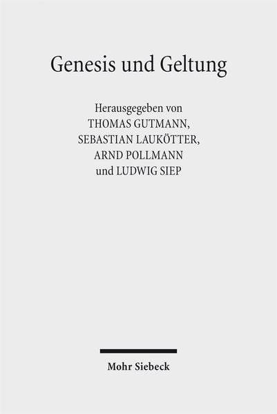 Produktbild: Genesis und Geltung