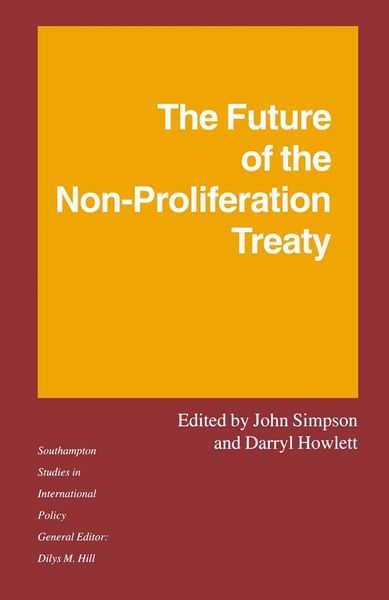 Produktbild: The Future of the Non-Proliferation Treaty