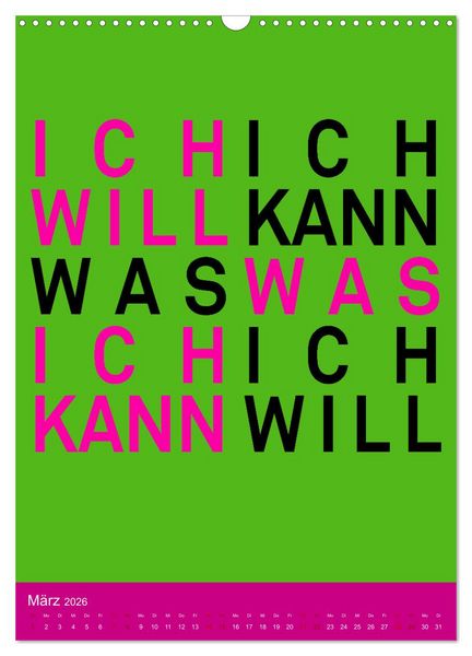 Produktbild: Aufstehen, Krone richten, weitergehen (Wandkalender 2026 DIN A3 hoch), CALVENDO Monatskalender