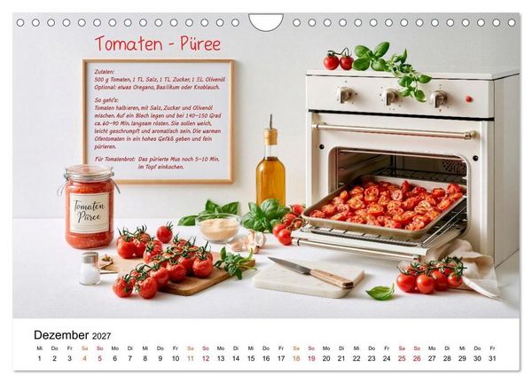 Produktbild: Tomatenzauber - frisch, w&uuml;rzig, selbst gemacht (Wandkalender 2027 DIN A4 quer), CALVENDO Monatskalender