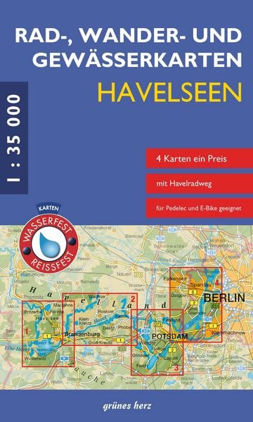 Rad-, Wander- und Gewässerkarten Havelseen, Sonstige von , Grünes Herz, 978-3-86636-417-2