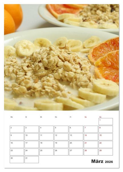 Produktbild: S&uuml;&szlig;e Haferflocken mit Obst (Wandkalender 2026 DIN A4 hoch), CALVENDO Monatskalender