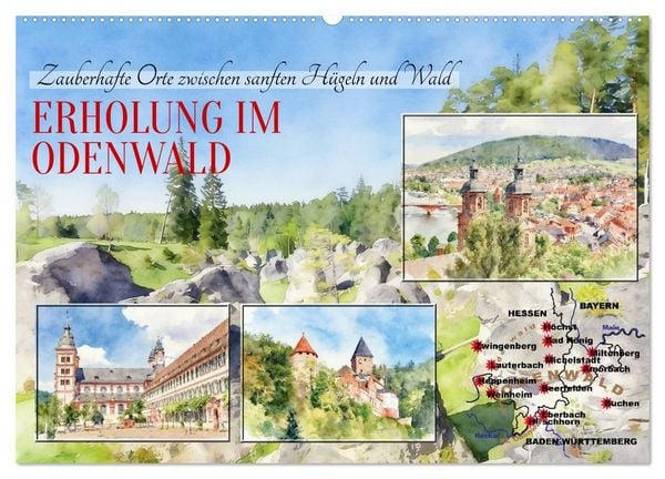 Produktbild: Erholung im Odenwald (Wandkalender 2027 DIN A2 quer), CALVENDO Monatskalender