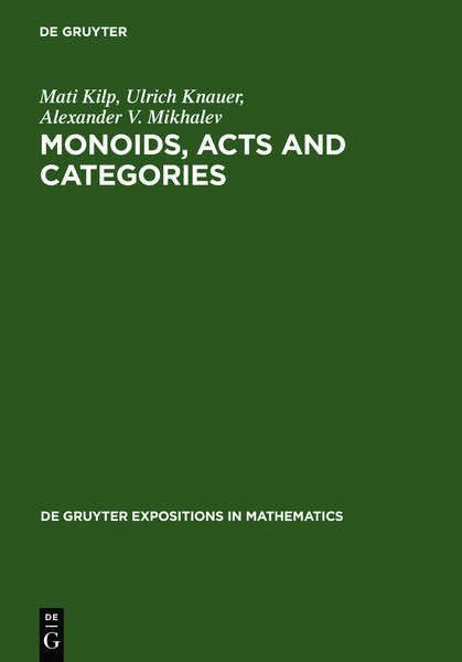 Produktbild: Monoids, Acts and Categories