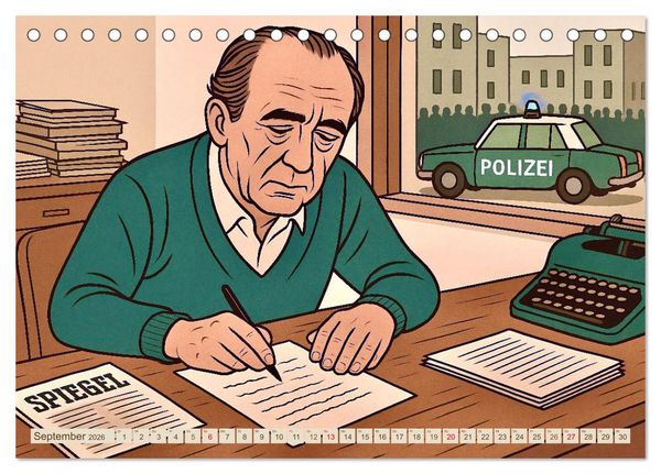 Produktbild: Heinrich B&ouml;ll (Tischkalender 2026 DIN A5 quer), CALVENDO Monatskalender