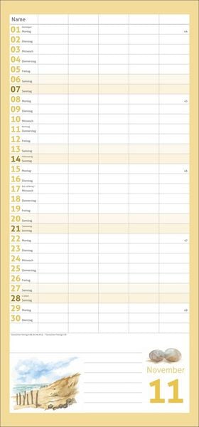 Produktbild: times&more Schaffner Familienplaner 2027