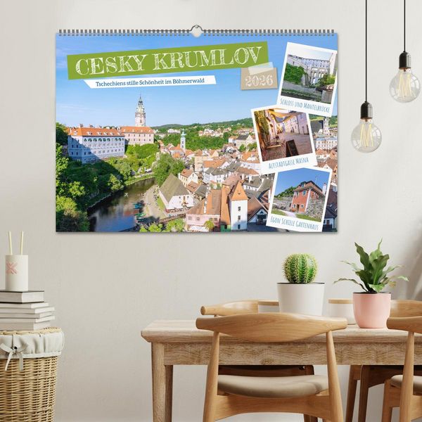 Produktbild: Cesky Krumlov. Tschechiens stille Sch&ouml;nheit im B&ouml;hmerwald (Wandkalender 2026 DIN A2 quer), CALVENDO Monatskalender