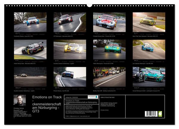 Produktbild: Emotions on Track - Langstreckenmeisterschaft am N&uuml;rburgring - GT3 (Wandkalender 2026 DIN A2 quer), CALVENDO Monatskalender