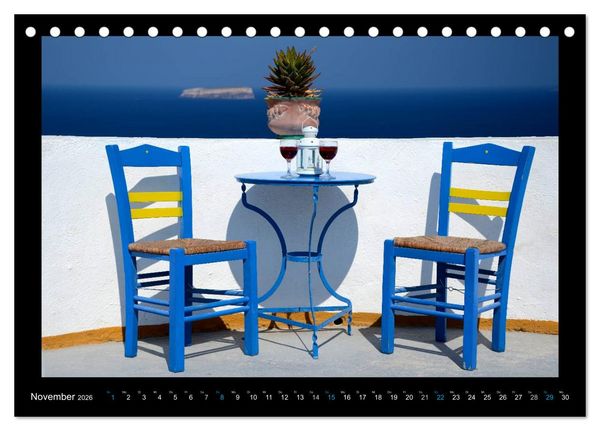Produktbild: Santorini (Tischkalender 2026 DIN A5 quer), CALVENDO Monatskalender