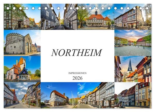 Produktbild: Northeim Impressionen (Tischkalender 2026 DIN A5 quer), CALVENDO Monatskalender