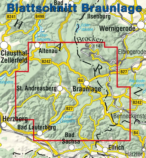 Produktbild: Braunlage - Hohegei&szlig; - Sankt Andreasberg 1:25 000