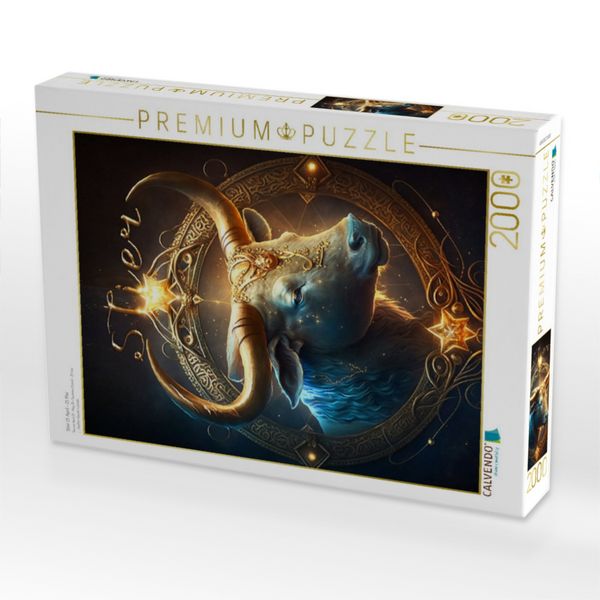 Produktbild: CALVENDO Puzzle Stier 21. April - 21. Mai | 2000 Teile Lege-Gr&ouml;&szlig;e 90x67cm Foto-Puzzle f&uuml;r gl&uuml;ckliche Stunden