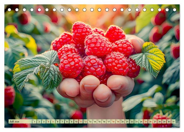 Produktbild: Erntegl&uuml;ck - Eine handvoll s&uuml;&szlig;er Fr&uuml;chte zum Anbei&szlig;en (Tischkalender 2026 DIN A5 quer), CALVENDO Monatskalender
