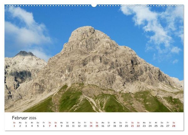 Produktbild: &Uuml;ber die Alpen - Auf dem E5 von Oberstdorf nach Meran (Wandkalender 2026 DIN A2 quer), CALVENDO Monatskalender