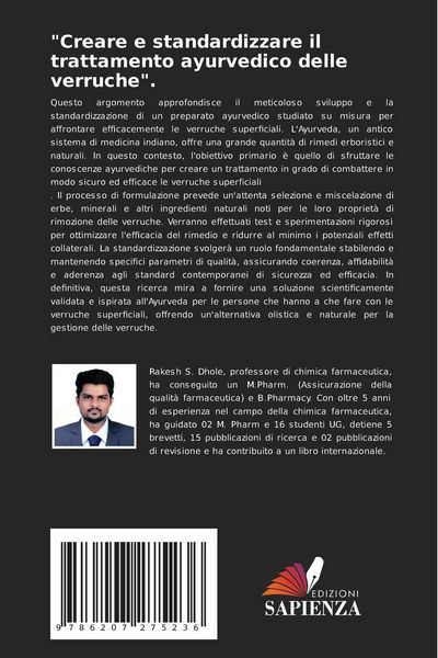 Produktbild: "Creare e standardizzare il trattamento ayurvedico delle verruche".